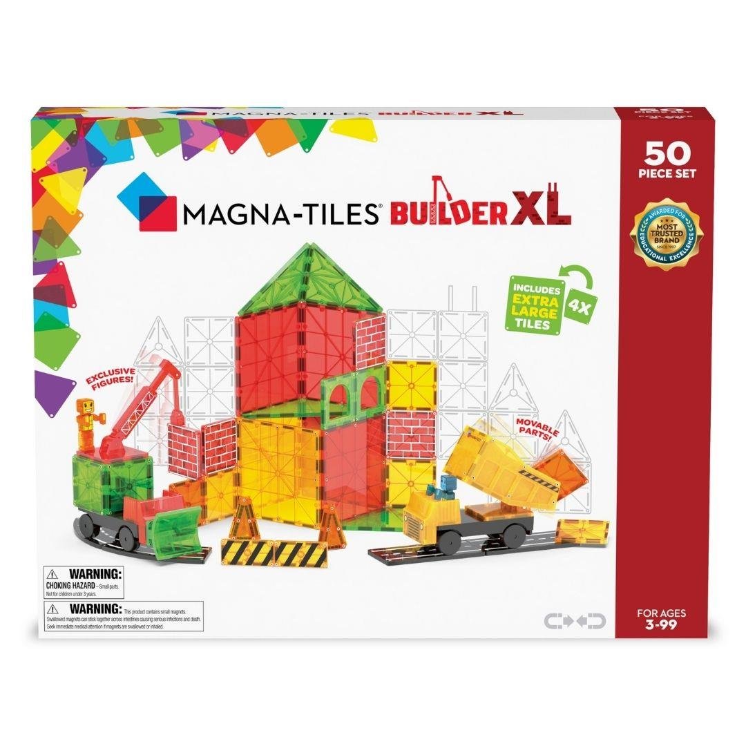 MAGNA-TILES® - İnşaat XL Manyetik Bloklar - 50 Parça – Miela Kids