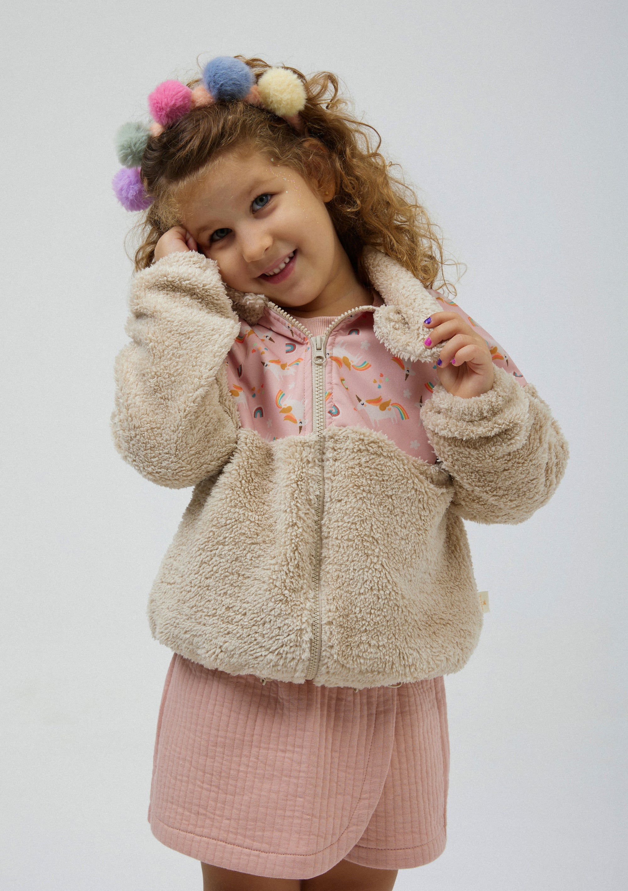 Unicorn Teddy Ceket - Somon