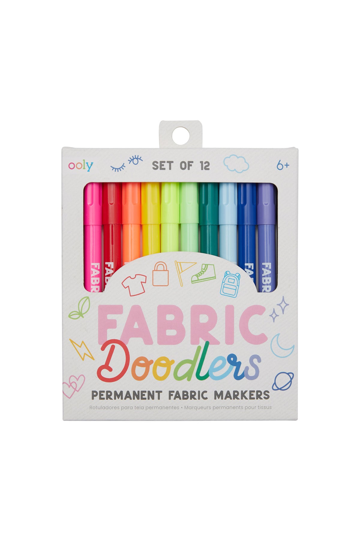 Ooly - Fabric Doodlers 12’li Kumaş Boya Kalemi