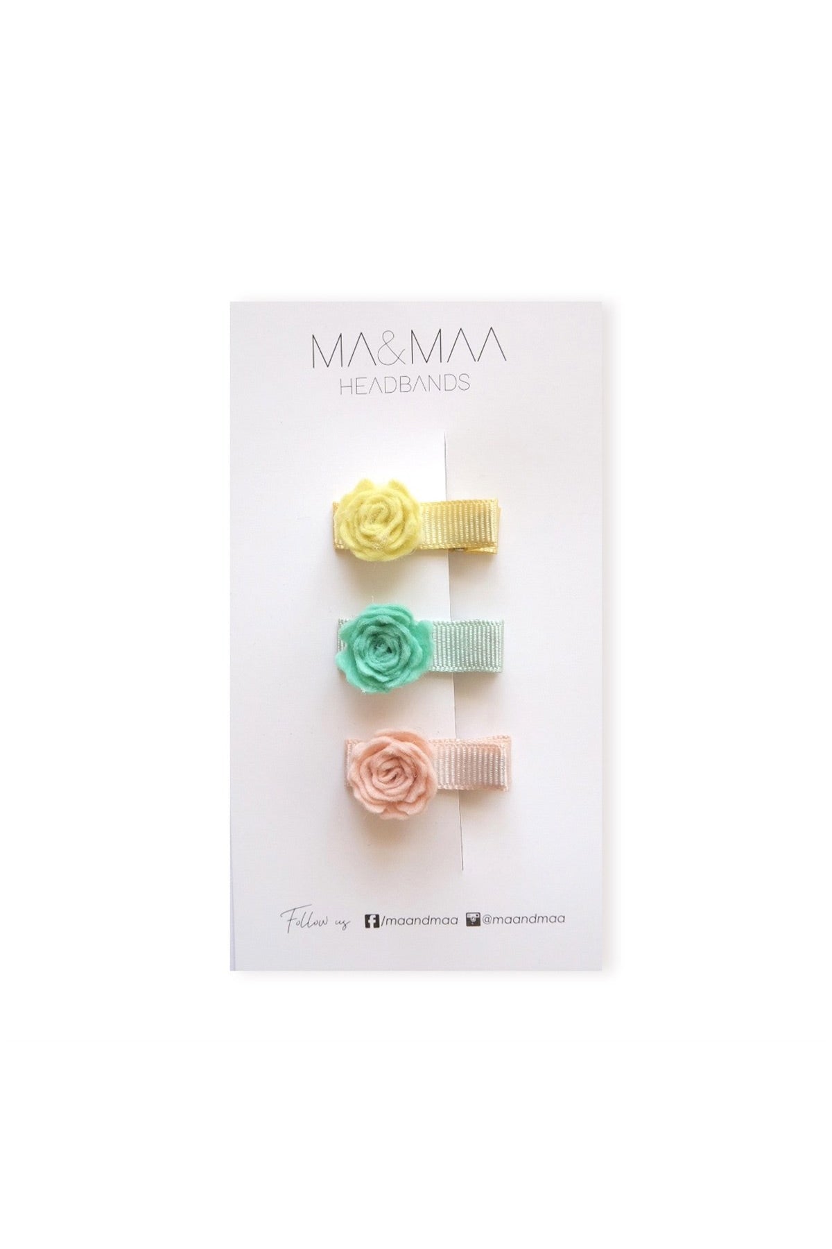 Ma & Maa Mini Bahar Çiçekleri Mini Clips Set