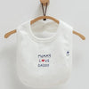 Caramell Family Love Ekru 3lü  Önlük- Mummy Love Daddy