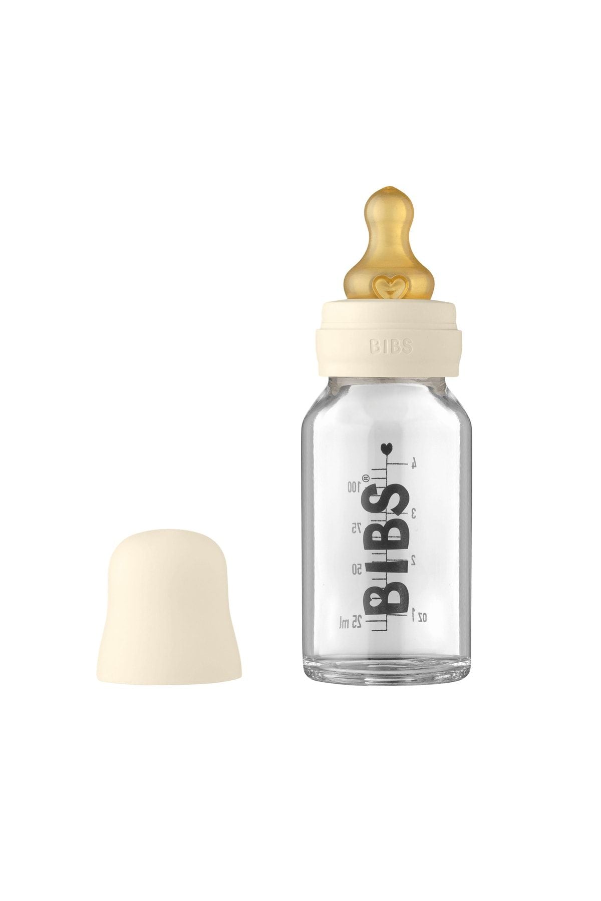 Bibs Baby Bottle Feeding Bottle 110 Ml - Ivory