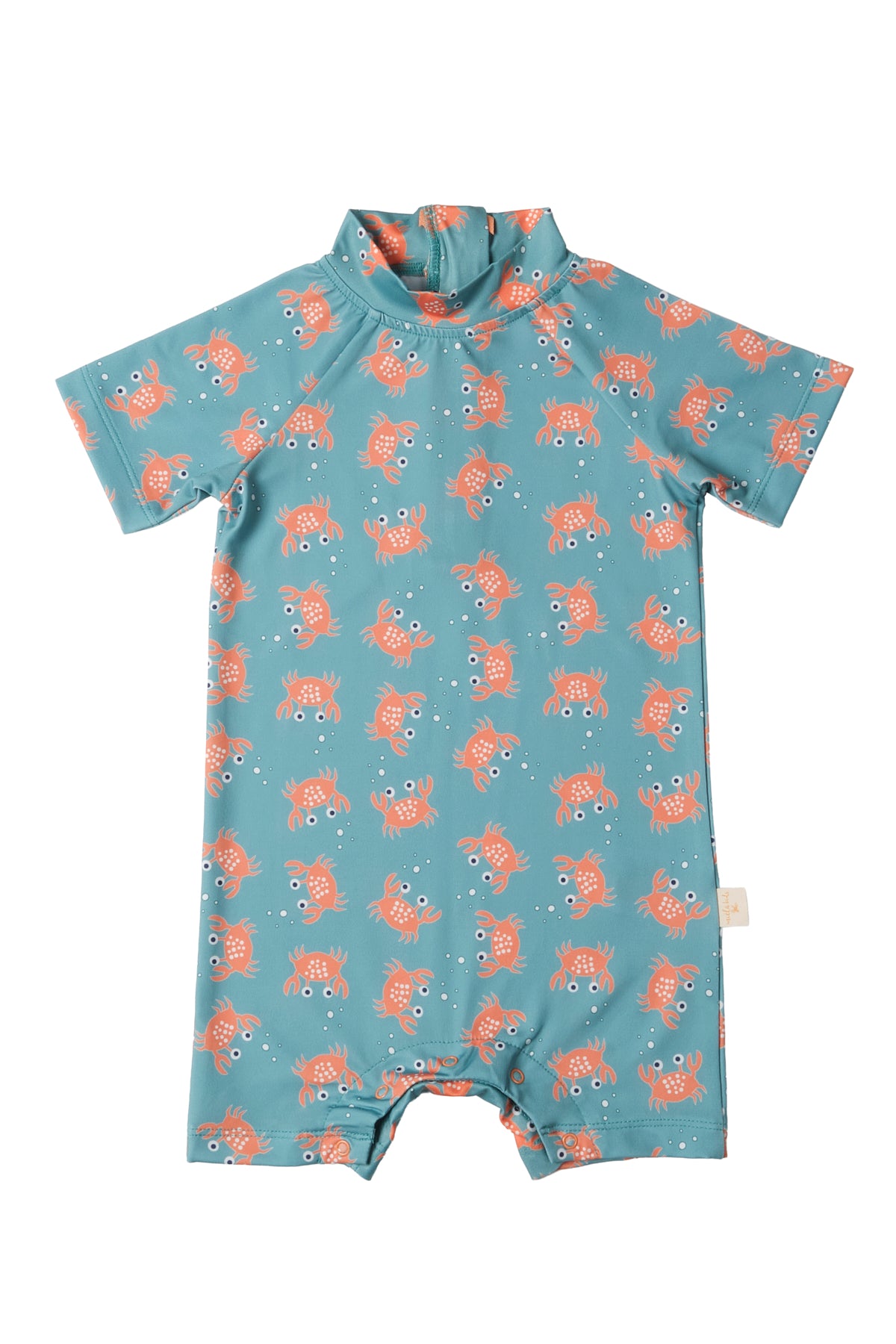 UV Korumalı Bebek Tek Parça Mayo-Crazy Crab