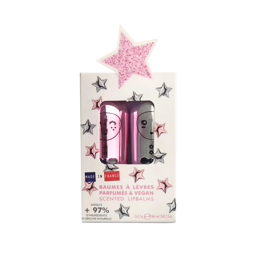Inuwet - Stars Silver Pink Duo Lıpbalms Gift Set