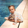 UV Protection Long Sleeve Swimsuit Set - Girl