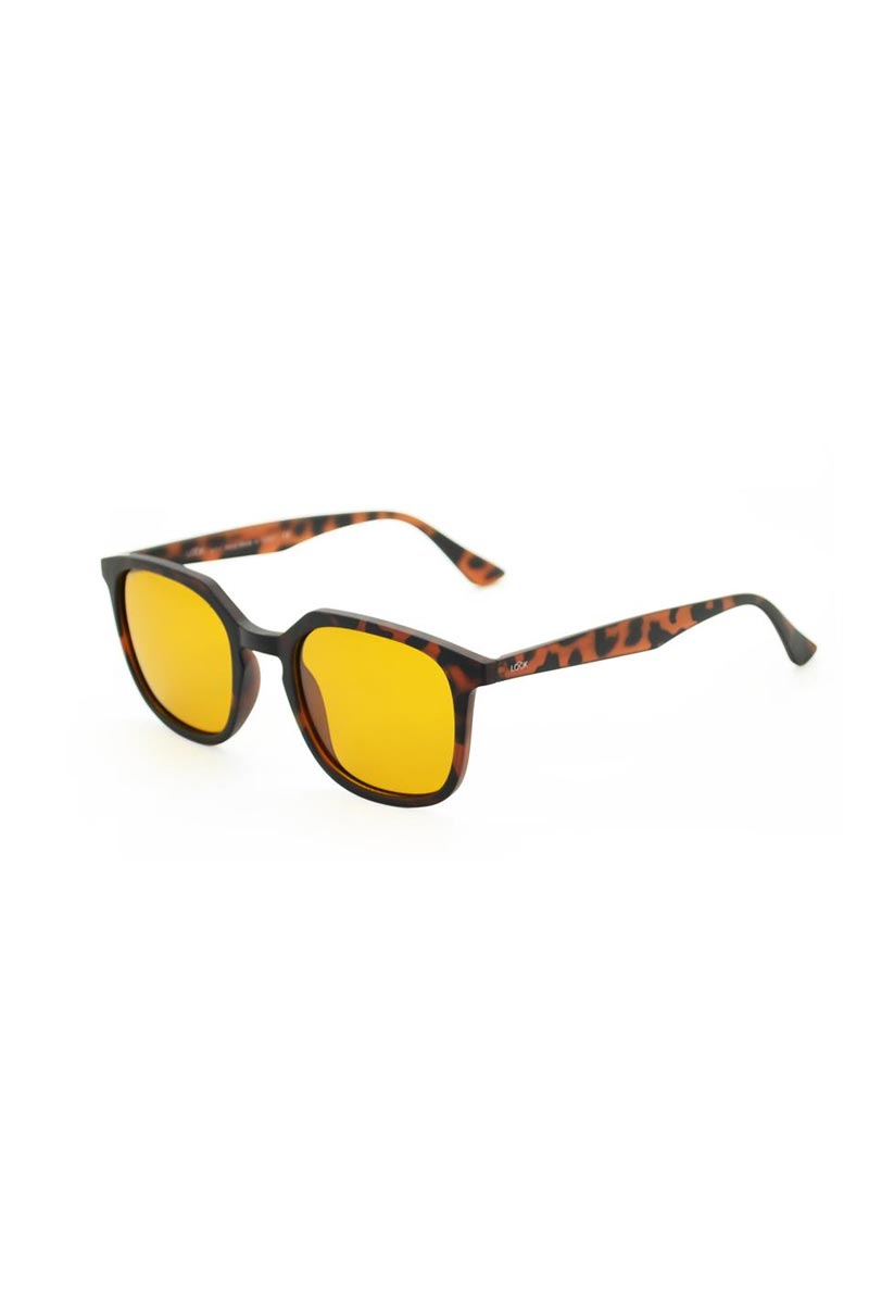 Looklight Coffey Matte Chocolate Light Orange Adult Sunglasses