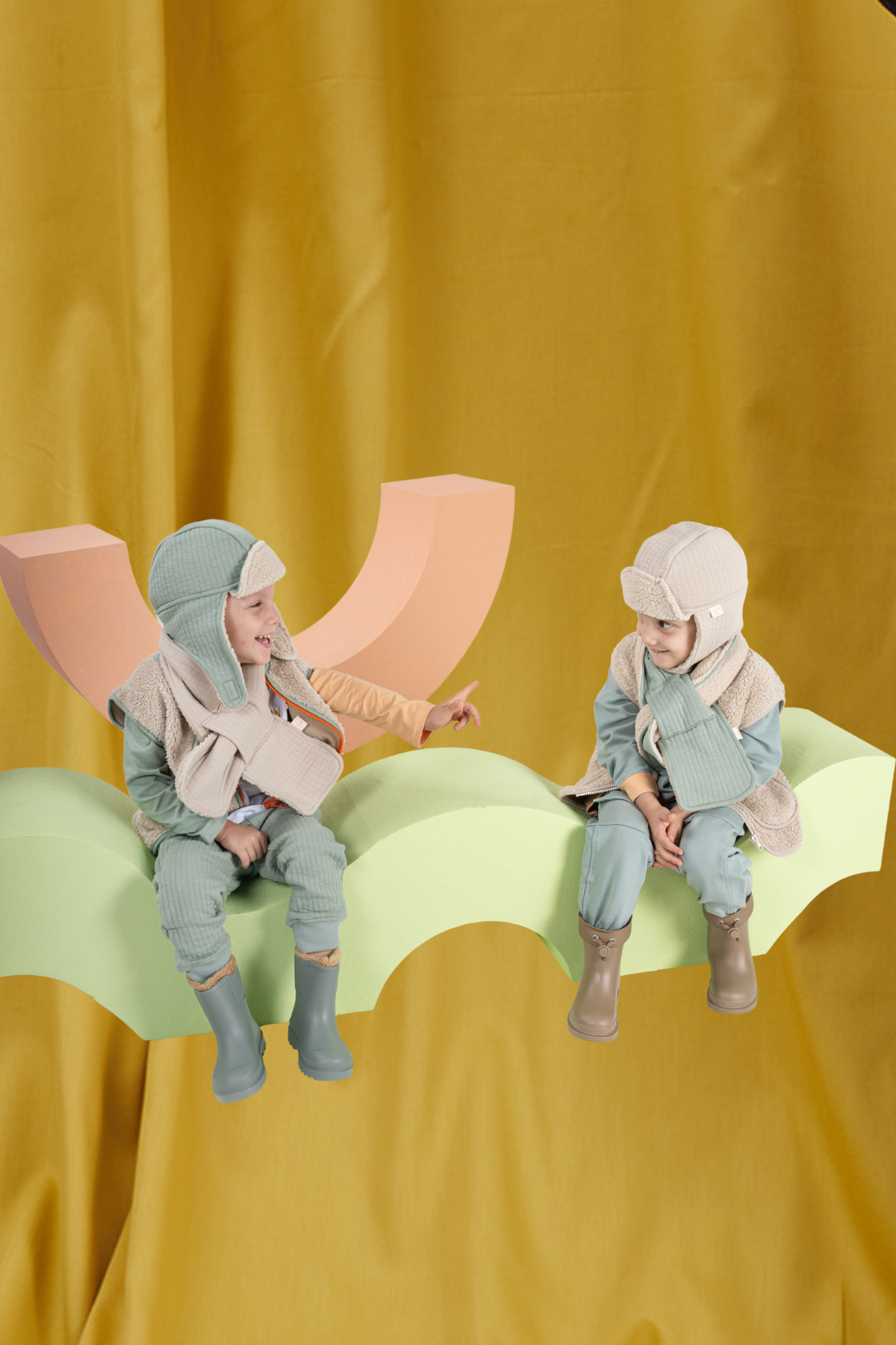 Double Sided Quilted Scarf with Plush Lining