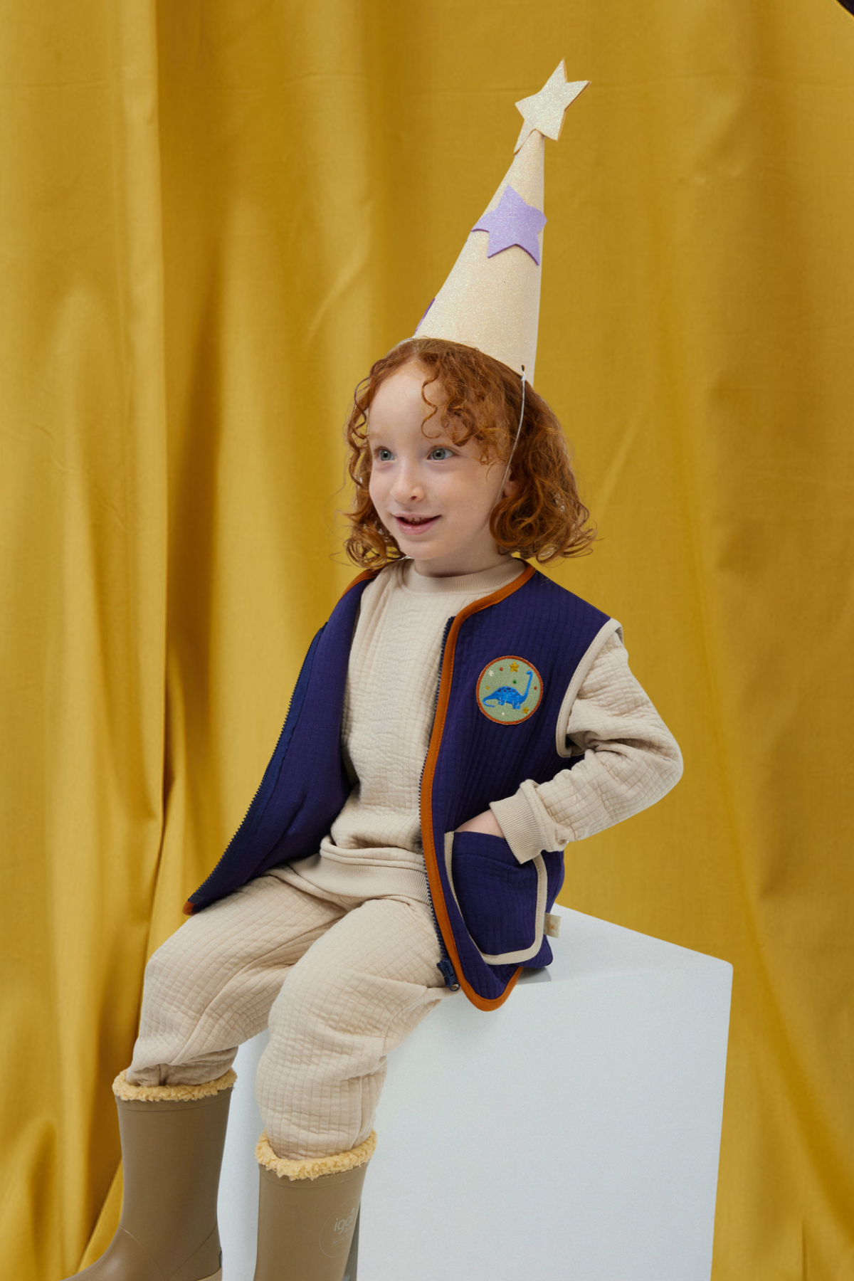 Kontrast Biyeli Kapitone Yelek