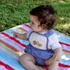 Peach Truck Plaid Overalls