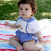 Peach Truck Plaid Overalls