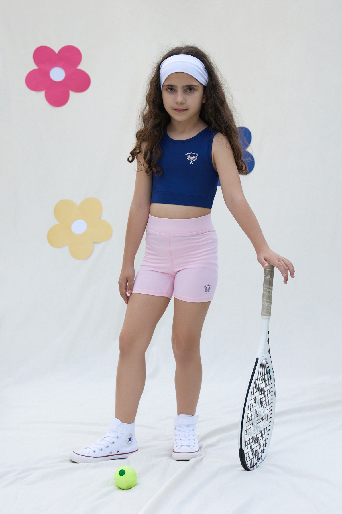 Tennis Club  Kız Çocuk Biker Tayt - Candy Pink