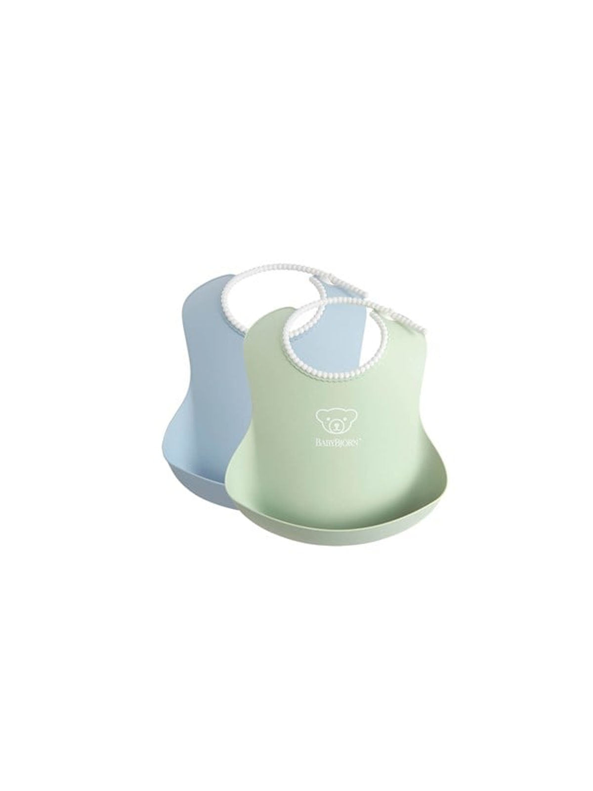 Babybjörn Soft Plastic Bib Double Powder Green / Blue