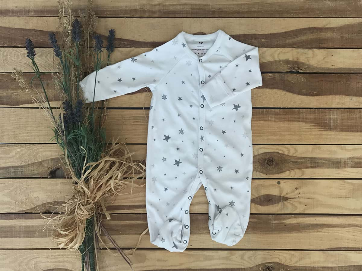 Mariposa Newborn Jumpsuit - Cielo