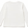 Charm Detailed Long Sleeve T-shirt White