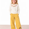 Charm Detailed Long Sleeve T-shirt White