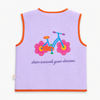 Dreams Kapitone Yelek Floral Lila
