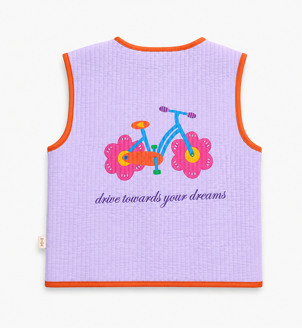 Dreams Kapitone Yelek Floral Lila
