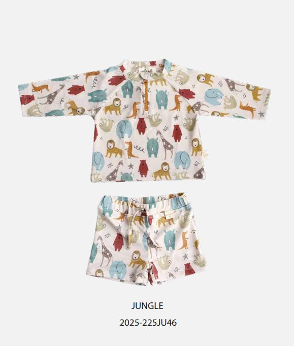 Alt Üst Erkek Bebek Set - Jungle