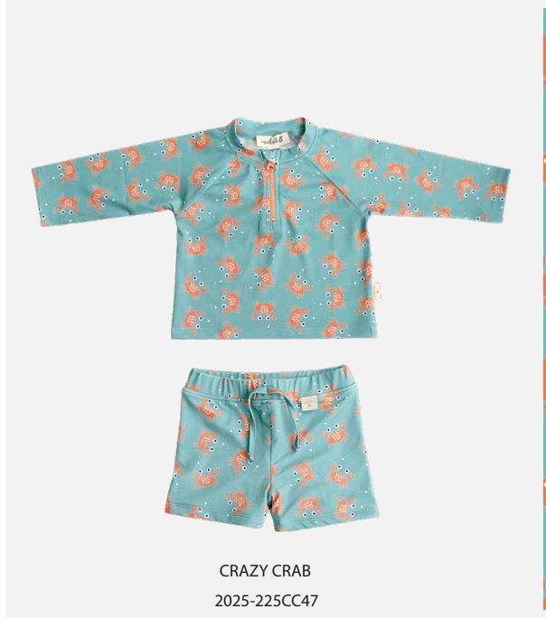 Alt Üst Erkek Bebek Set - Crab
