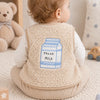 Fresh Milk Plush Baby Vest - Beige