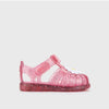 Igor Çocuk Cırtlı Sandalet Tobby Gloss Flor - Fucsia Multi Glitter