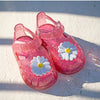 Igor Çocuk Cırtlı Sandalet Tobby Gloss Flor - Fucsia Multi Glitter