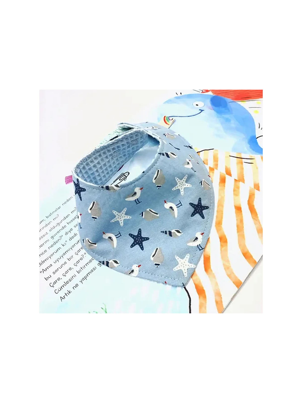 Le Petit Dodo Seagull Baby Drool Bib