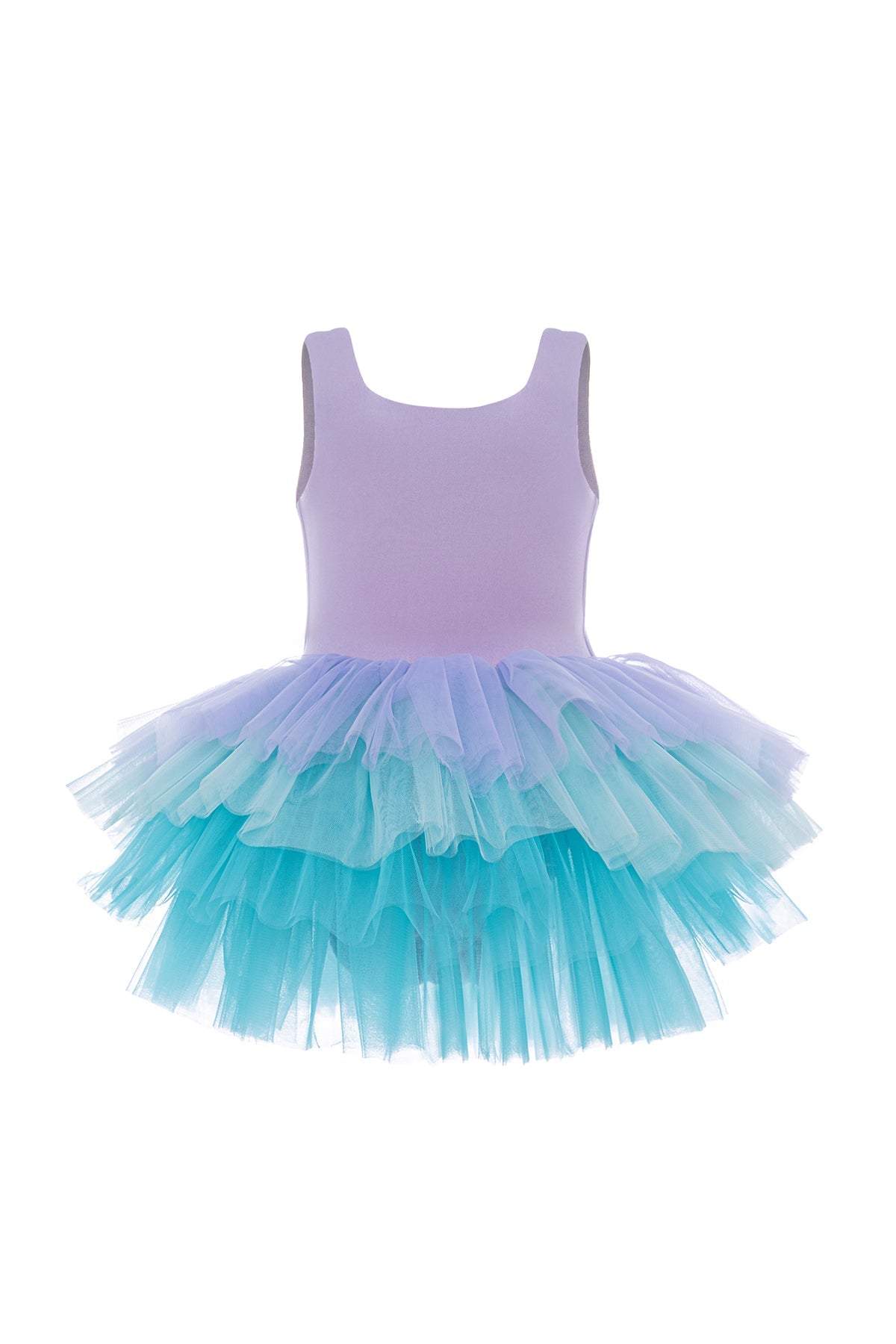 Mini Celebrities Ombre-Sommer-Tutu-Kleid – Lila Meerjungfrau