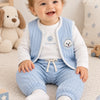Little Paw Kapitone Bebek Takımı - Gök Mavisi