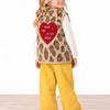 Little One's Heart Peluş Yelek - Leopar