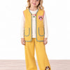 Quilted Vest with Contrast Piping 
