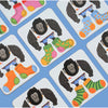 Moritoys Giant Socks Gorilla 40 Kartlı Hafıza, Eşleştirme Ve Puzzle Oyunu