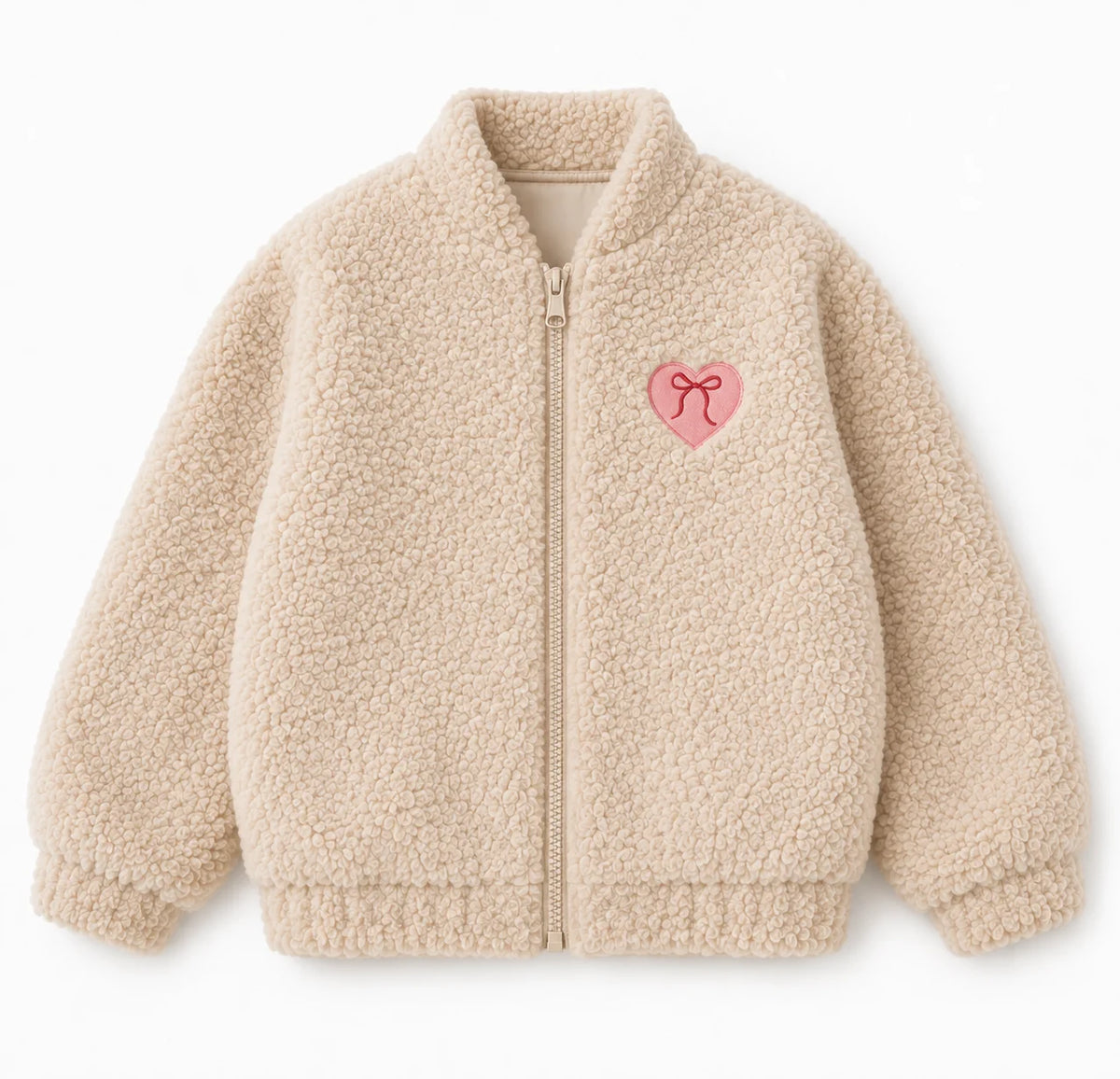 Maison Goose Plüsch Bomberjacke - Beige
