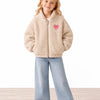 Maison Goose Plüsch Bomberjacke - Beige