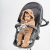 Bear Ears Hooded Plush Jumpsuit