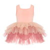 Mini Celebrities Ombre-Sommer-Tutu-Kleid – Lachsblüte