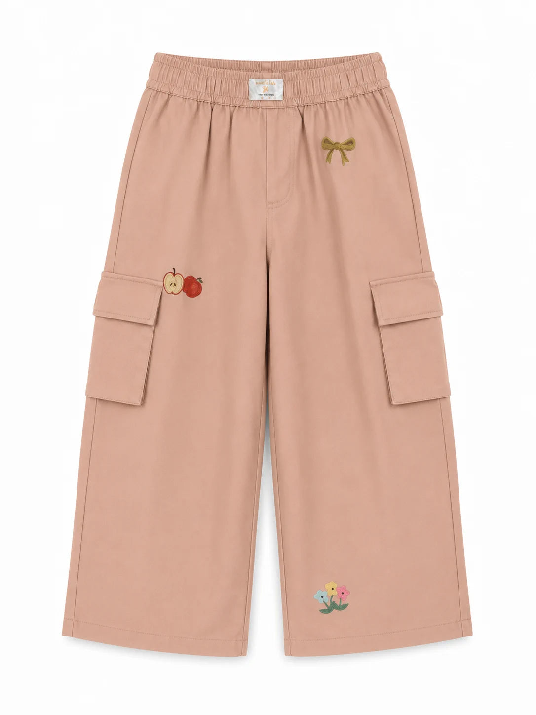 Tiny Stories Gabardin Kargo Bol Paça Pantolon - Somon