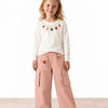 Tiny Stories Gabardin Kargo Bol Paça Pantolon - Somon