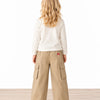Tiny Stories Gabardin Kargo Bol Paça Pantolon - Bej