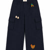 Tiny Stories Gabardin Kargo Bol Paça Pantolon - Gece Mavisi