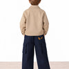 Tiny Stories Gabardin Kargo Bol Paça Pantolon - Gece Mavisi