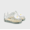 Igor Çocuk Cırtlı Sandalet Tobby Gloss Flor - Transparente Multi Glitter