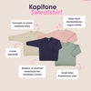 Kapitone Sweatshirt Jogger Pantolon Takım Bej