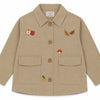 Woodland Gabardin Gömlek Ceket - Bej