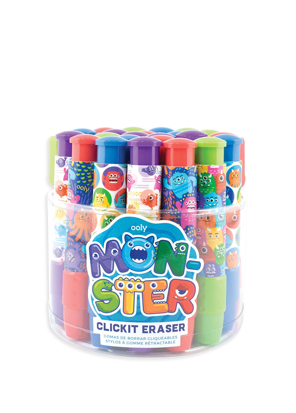 Ooly Click It Monsters Silgi - Kırmızı