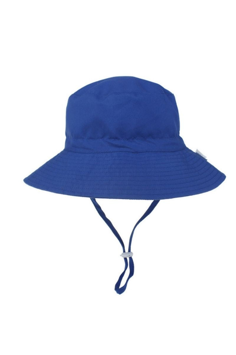 Petityu Upf50+ Güneş Korumalı Mavi Düz Renk Şapka