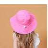 Petityu UPF50+ Sonnenschutz-Rosa einfarbiger Hut 