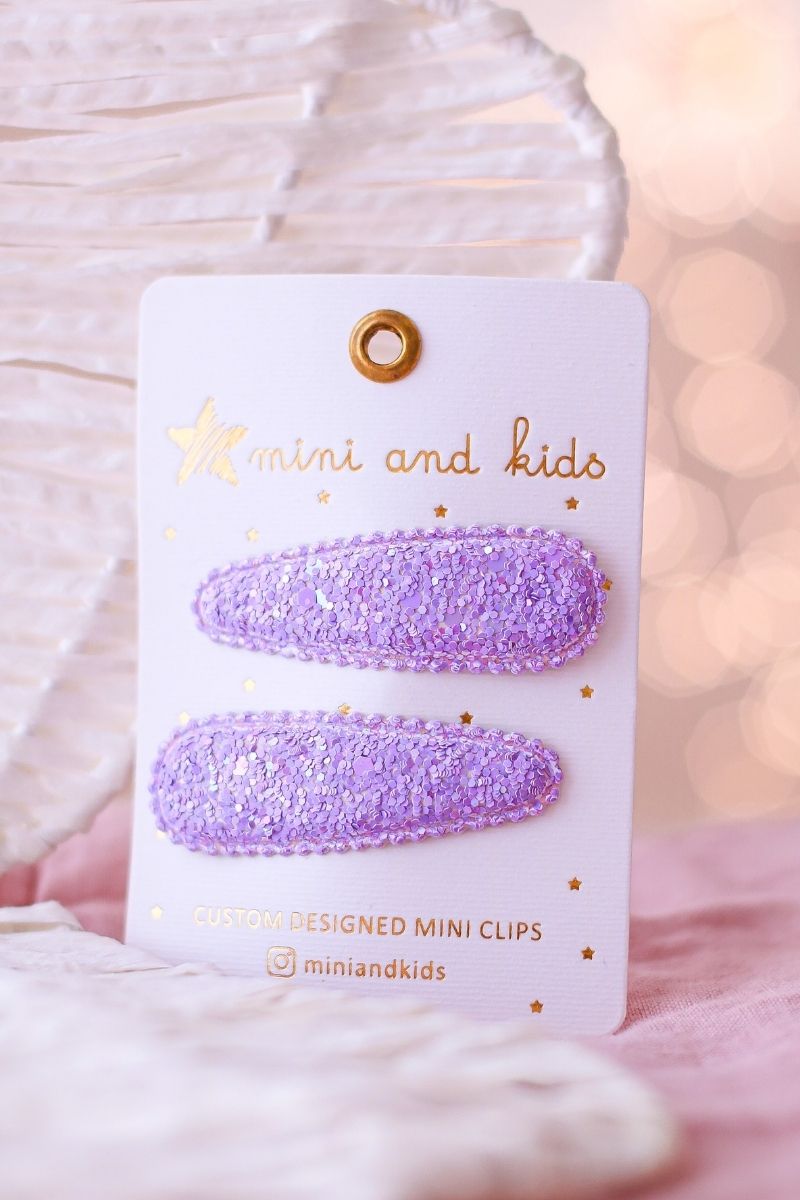 Mini And Kids Saç Tokası, Klips - Kids Glitter Lilac