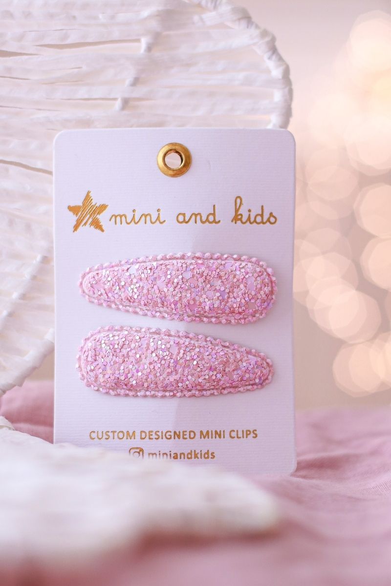 Mini And Kids Saç Tokası, Klips - Glitter Pink