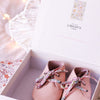 Mini- und Kinder-Stiefeletten aus echtem Leder, Liberty London Mini-Loafer aus echtem Leder mit Stoffschnürsenkeln – Puder